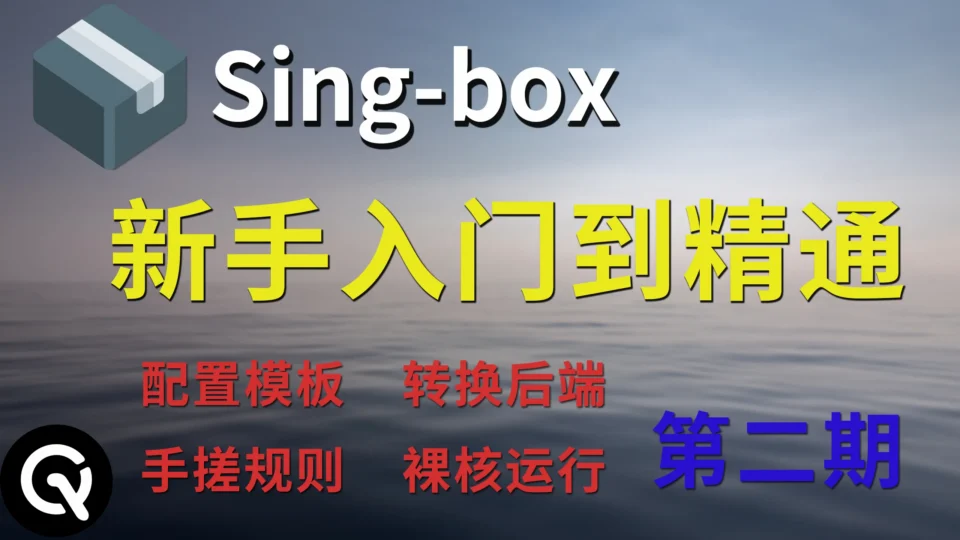 【全网最全】Singbox零基础入门教程 | sing-box配置讲解、手搓规则、规则模板、订阅转换后端、裸核运行，一个视频全部讲清楚！