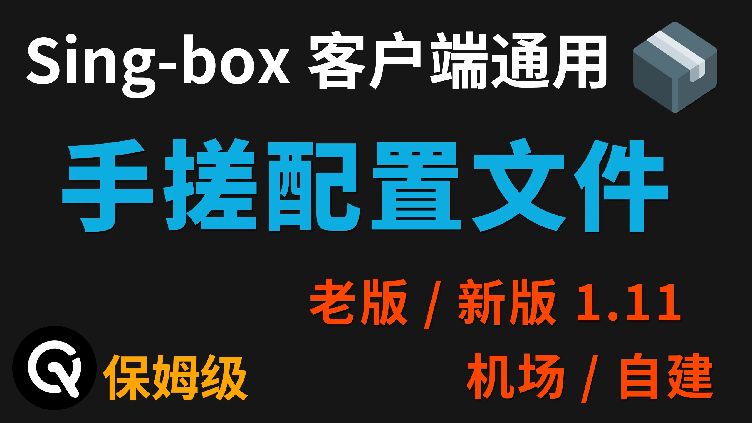 【全网最细】手把手教你手搓singbox配置文件，结合sing-box官方wiki，新老版本配置讲解，机场订阅、自建节点讲解